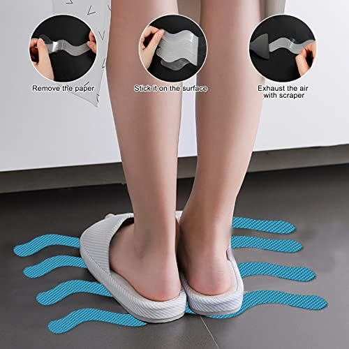 Ding Xi Bathroom Tub Anti-Slip Stickers 24 Pack Blue