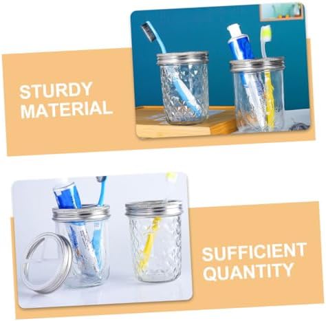 Cabilock 5Pcs Jar Brush Holder Lid Insert