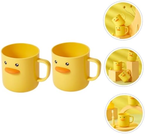 HEALLILY 2pcs Cute Toothbrush Cups for Boys and Girls
