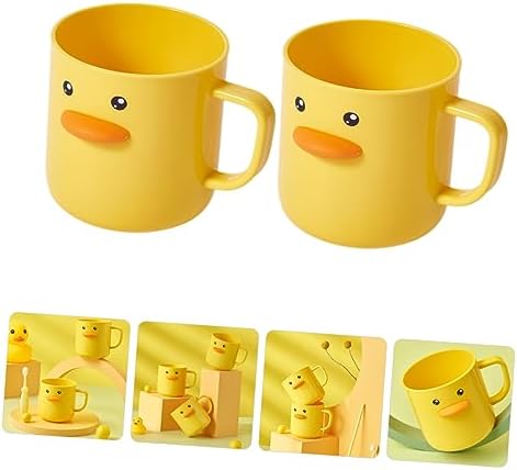 Garneck 2pcs Cute Toothbrush Cups for Kids