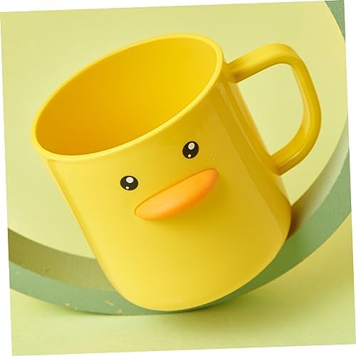 Healifty 2pcs Cute Cartoon Mouthwash Cups Bathroom Tumbler Reusable Drinking Cups Toothbrush Holders