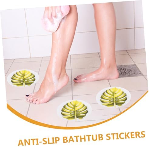 UTHCLO Leaf Shape Anti-Slip Bathtub Stickers