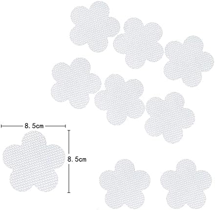 12Pcs Blue Non-Slip Bathroom Stickers with Glow In The Dark