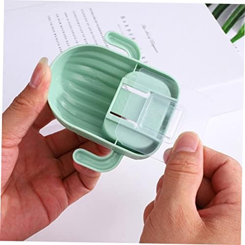 4Pcs Wall Hanging Toothbrush Rack Cute Cactus Design No Drill Bathroom Organizer 1