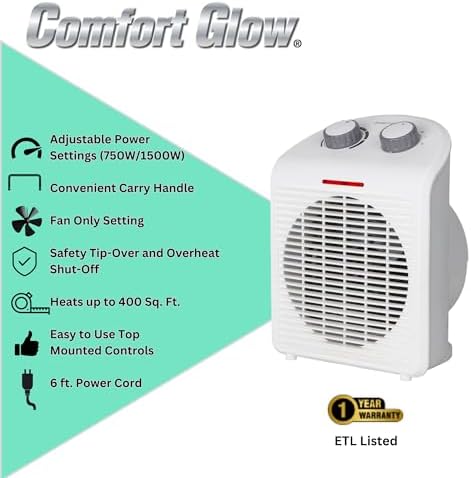 Comfort Glow EFH1518 Electric Fan Heater