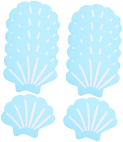 12 Pcs Shell Design Non-Slip Bath Tub Stickers 1