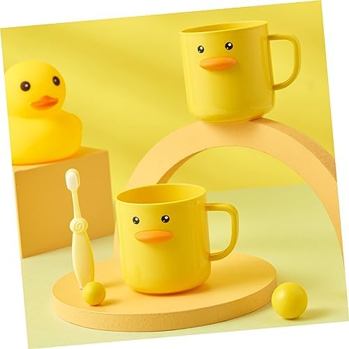 HEALLILY 2pcs Cute Toothbrush Cups for Boys and Girls