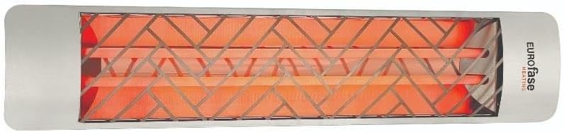 4000 Watt Electric Infrared Dual Element Heater - Stainless Steel Finish