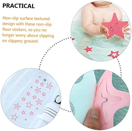 Cabilock 12Pcs Star Shape Anti-Slip Bath Decals