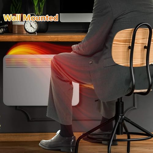 1000W Quiet Convection Heater Under Desk