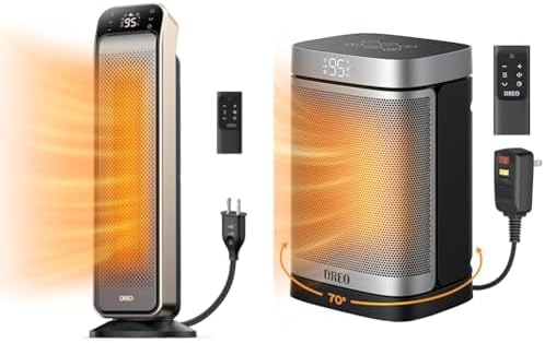 Dreo 25 Space Heater Bundle with Remote and Safety Features