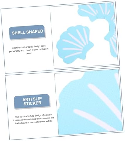 12 Pcs Shell Design Non-Slip Bath Tub Stickers 1