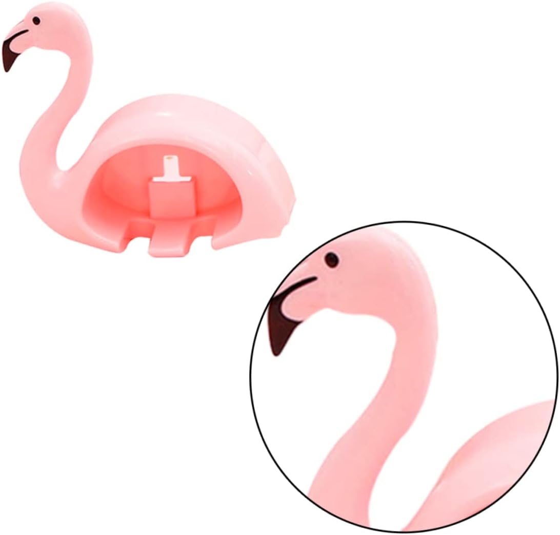 Cute Pink Flamingo Toothbrush Holder Suction Cup Wall Mount