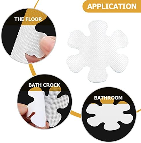 12Pcs Self Adhesive Flower Non Slip Stickers for Bathtub and Shower 1