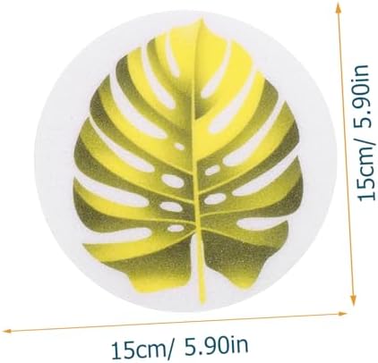 Wakauto Non Slip Bathtub Stickers with Leaf Design