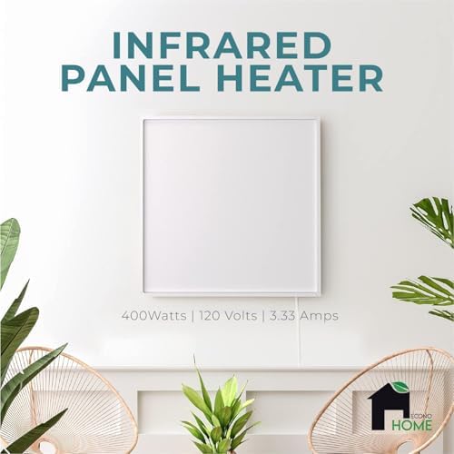 EconoHome 400W Infrared Wall Heater with Plug-in Stat 1