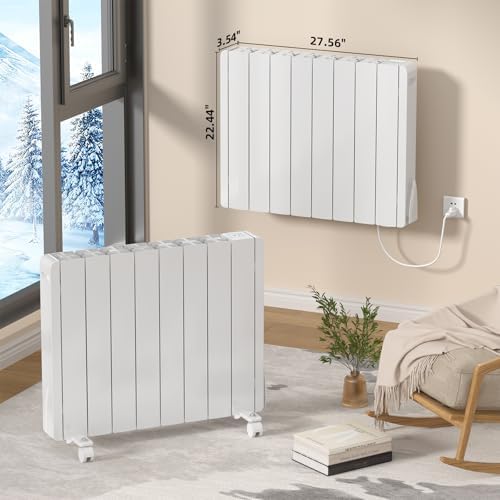 Eueiriup 1100W Electric Wall Heater with LED Display 1