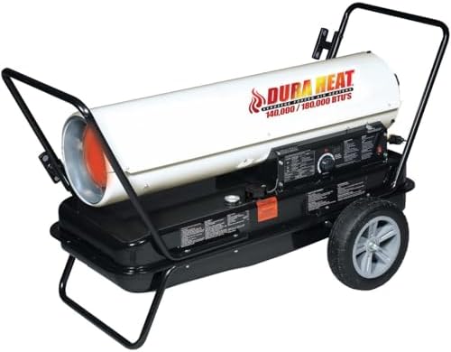 Dura Heat DFA180CV Kero Forced Air Heater WhiteBlack