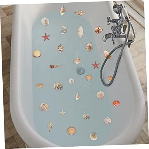Cabilock 6-Sheet Anti-Slip Seashell Bathtub Decals