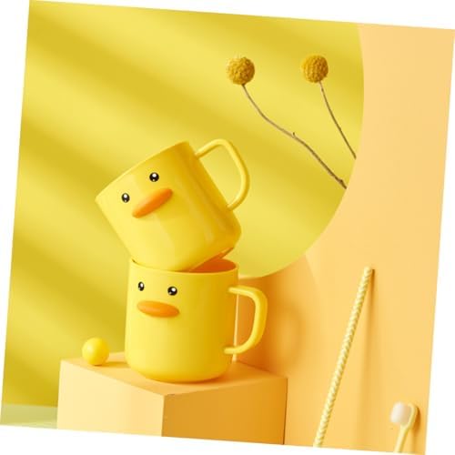 PRETYZOOM 350ml Toothbrush Holder Reusable Bath Mug
