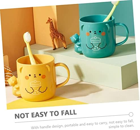 VALICLUD Cartoon Toothbrush Cup with Handle