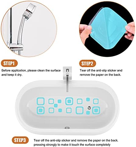 Non-Slip Bathtub Stickers with 36 PCS and Scraper