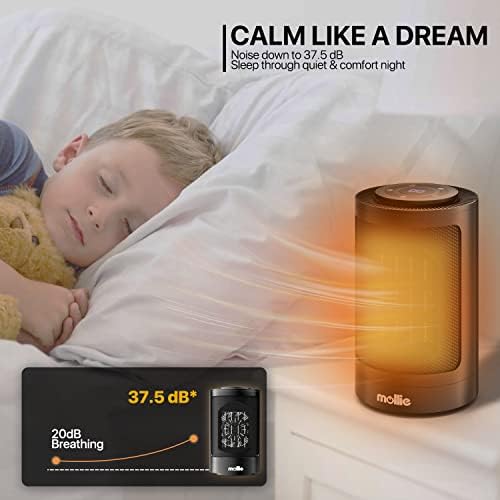 MoNiBloom 3-Mode Electric Space Heater with Safety Features and Remote Control