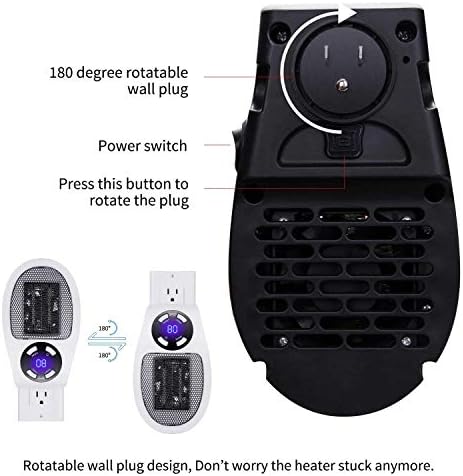GiveBest 350W Electric Space Heater with Timer and Thermostat
