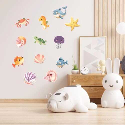 ERAZUI 12 Pcs Funny Bathtub Non Slip Decals 1