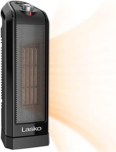 Lasko Ellipse Ceramic Tabletop Heater with Oscillating Heat and Safety Features