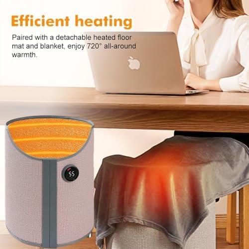 Portable Under Desk Heater With Blanket - 170W Electric