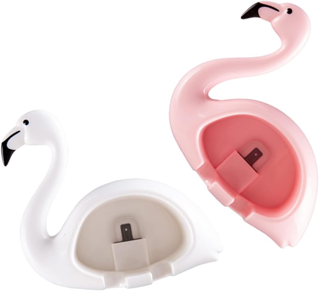 FONDOTIN 2pcs Wall Mounted Toothbrush Holders