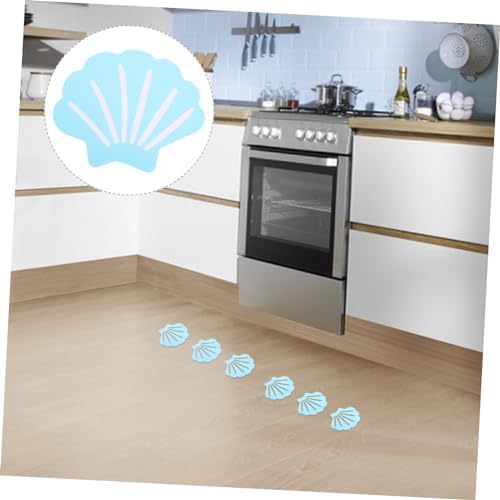 PRETYZOOM 12Pcs Shell Shape Non-Slip Bathroom Stickers