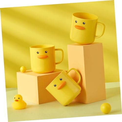 HOLIDYOYO 2pcs Cartoon Toothbrush Cups with Handle for Boys and Girls