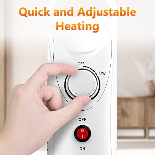 TRUSTECH Quiet Portable Oil Heater White