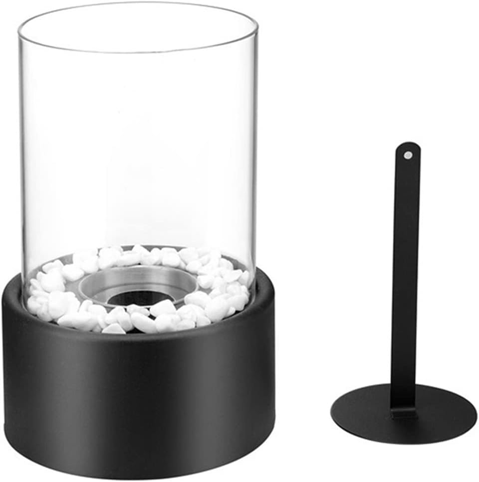 BABETRUE Decorative Glass Space Heater with Bioethanol Flame