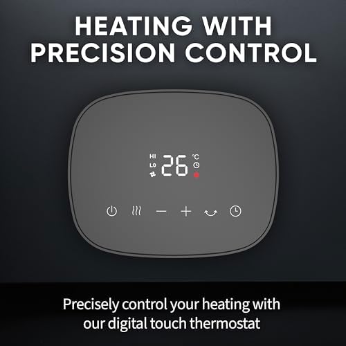 EVO Oscillating Ceramic Heater with Digital Display
