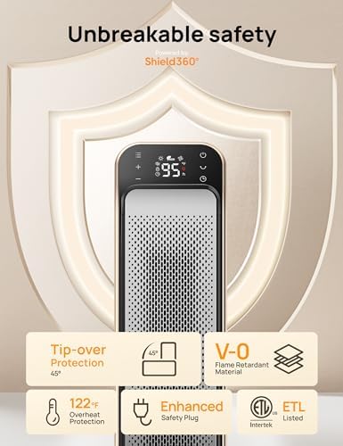 Dreo Space Heater with Safety Plug and Quiet Operation