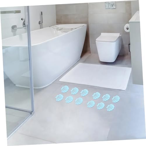12 Pcs Shell Design Non-Slip Bath Tub Stickers 1