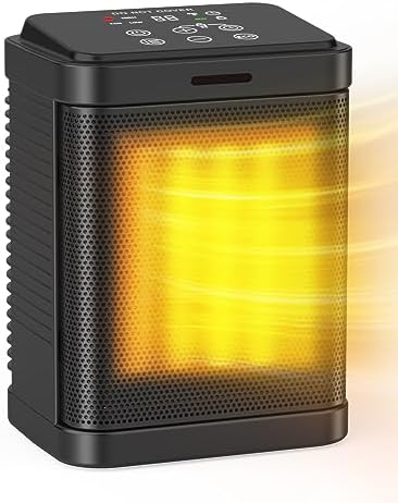 Oprunsy Electric Heater with Digital Thermostat and Child Lock