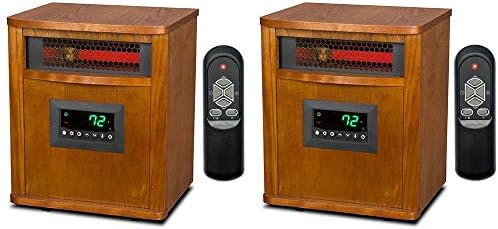 Lifesmart 1500 Watt Infrared Space Heater 2 Pack