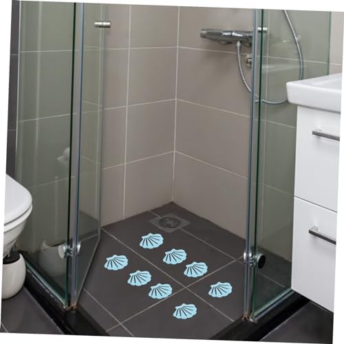 FOYTOKI 12Pcs Shell Shaped Non-Slip Shower Stickers