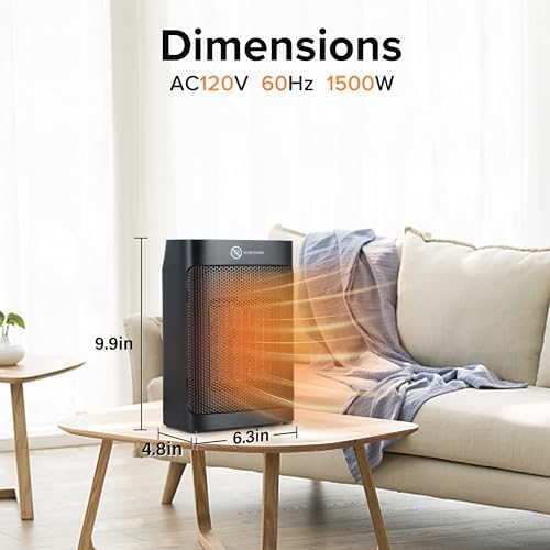 Simple Deluxe Ceramic Space Heater with Digital Touch Display