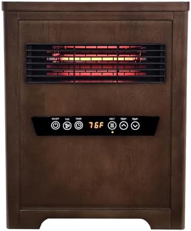 Country Living Infrared Space Heater with LED Touchscreen and Remote Control