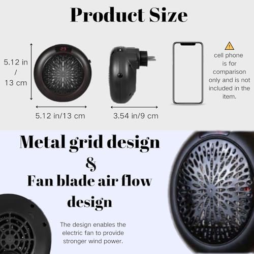 UverCyuree Mini Space Heater Portable Energy Efficient