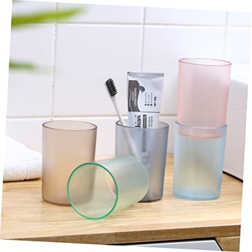 Ciieeo Transparent Toothbrush Cup Holder Elegant Design for Bathroom Use