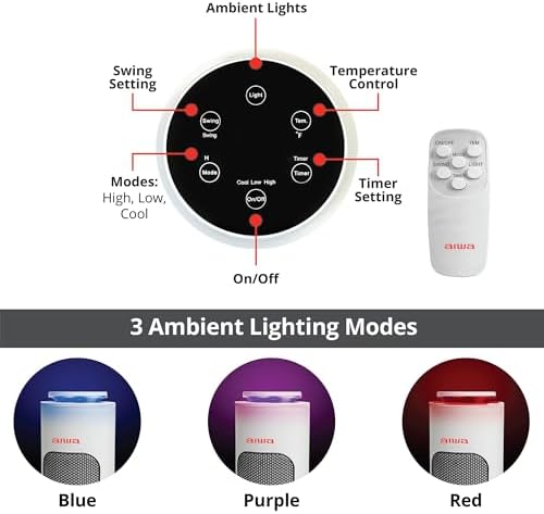 Aiwa Smart Space Heater with Voice Control and Safety Features 1
