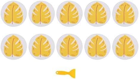 Zerodeko Leaf-shaped Anti-slip Bathtub Sticker Set
