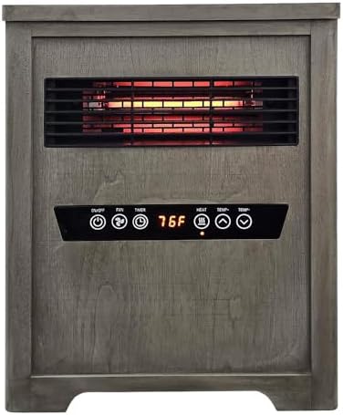 Country Living 1500W Infrared Space Heater with Timer and Remote Control