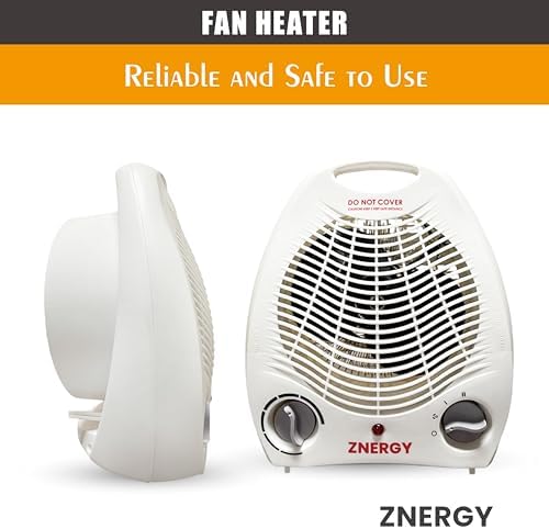 ZNERGY 1500W Fan Heater with 3 Heat Settings